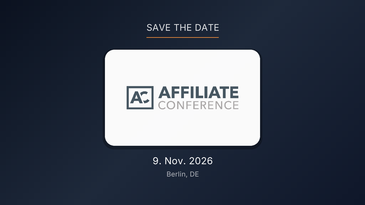 Affiliate Conference 2026: 9. Nov., Berlin – Speaker