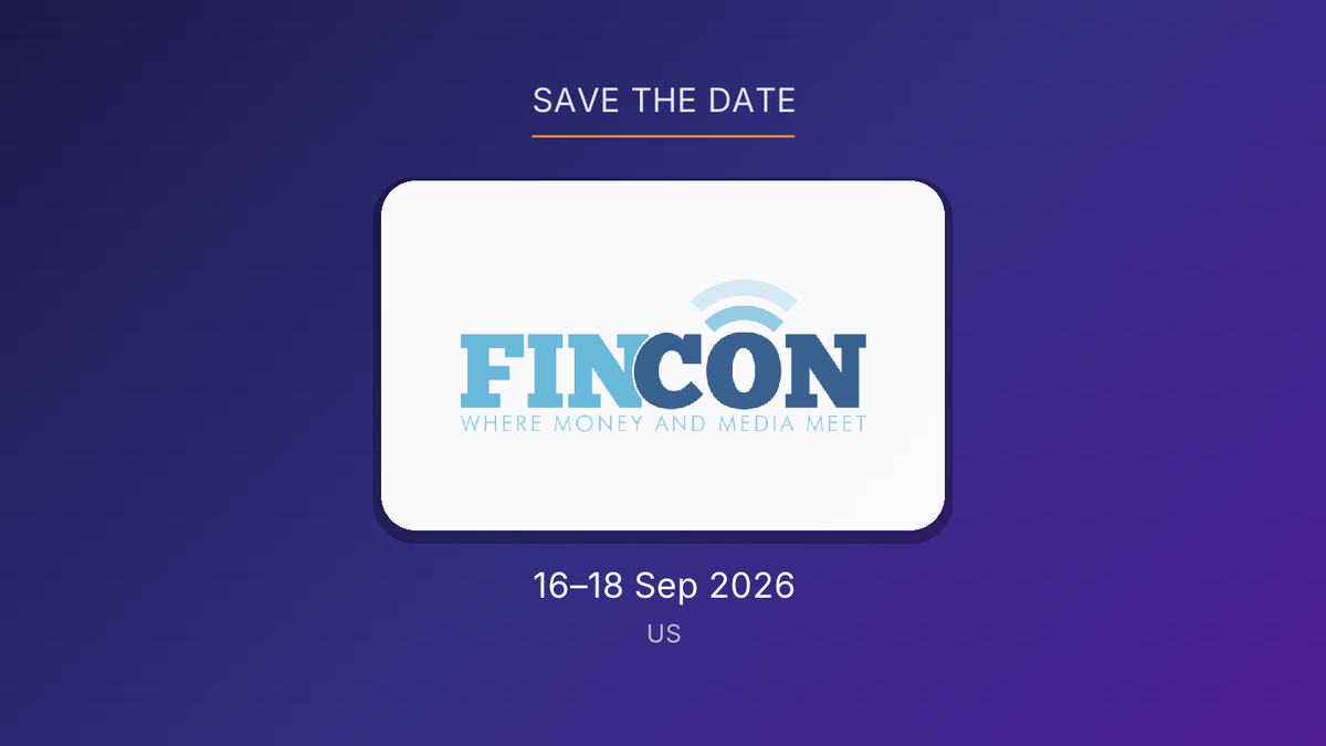 Logo: FinCON · Grafik: Affilitizer FinCON 2026 to Host Finance Content Creators in Palm Springs