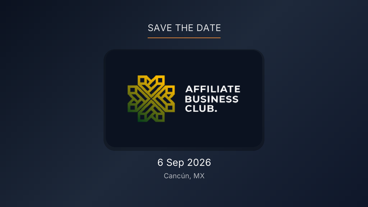 Logo: Affiliate Business Club · Grafik: Affilitizer Affiliate Business Club to Host Mexico Affiliate Meetup 2026 in Cancún
